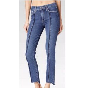 PAIGE Ankle Vintage Julia Uneven Hem Jean, Size 28